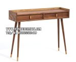 Meja Belajar Minimalis Walnut Kayu Jati