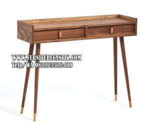 Meja Belajar Minimalis Walnut Kayu Jati